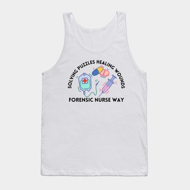 Forensic Nurse Tank Top by Haministic Harmony